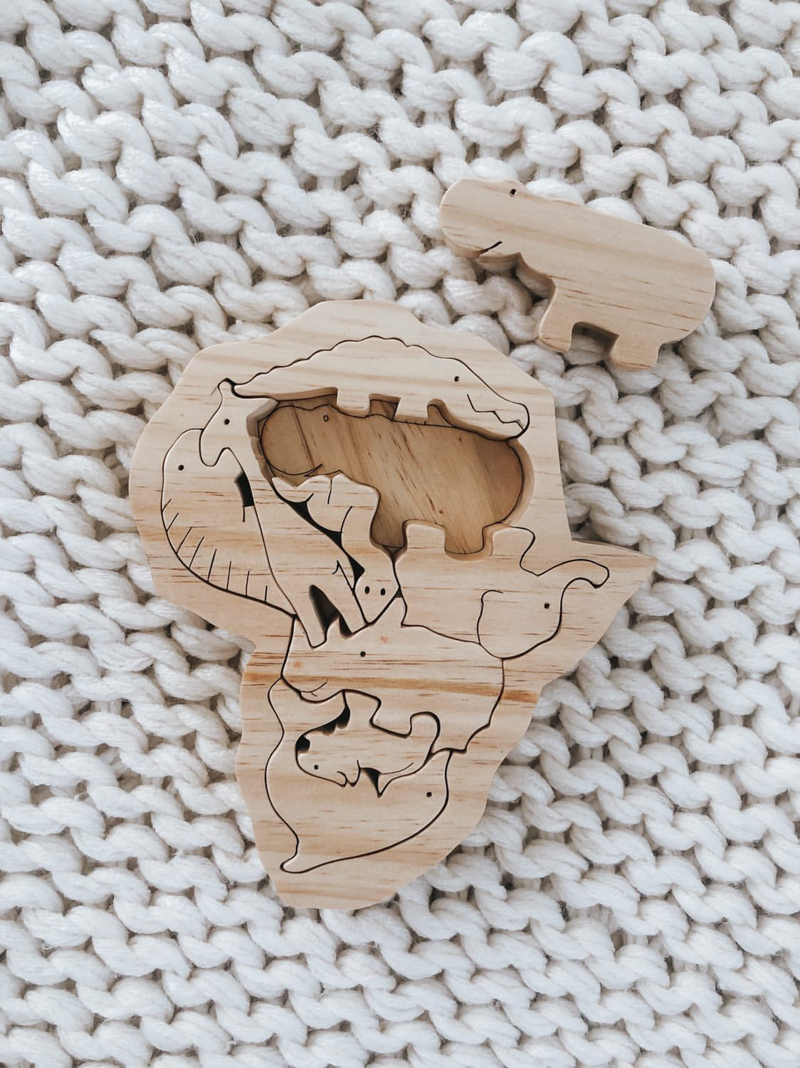 The Safari Keepsake Puzzle – Wooden Animal Toy